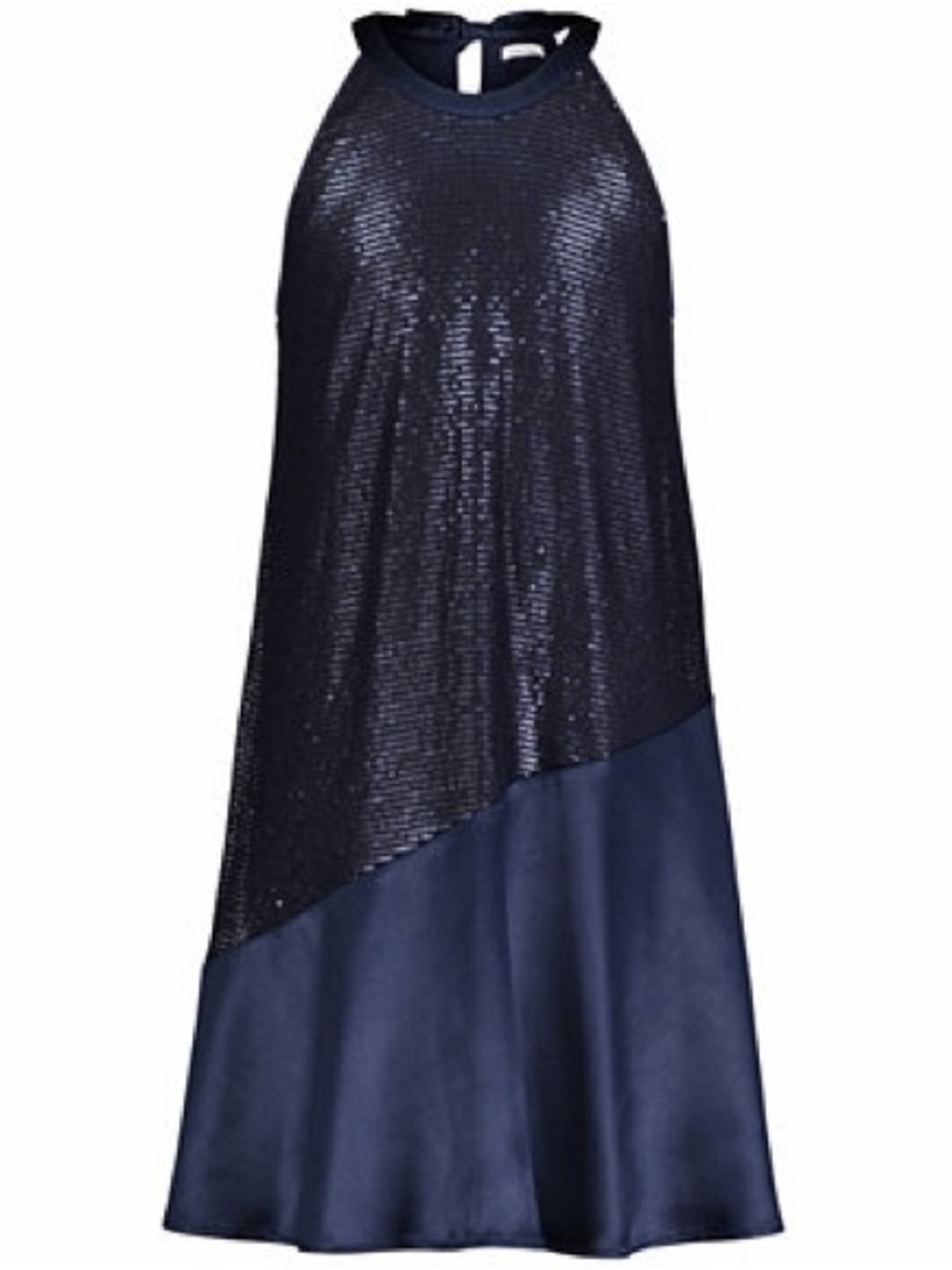 Calvin Klein Navy Sequin Halter Dress for Girls